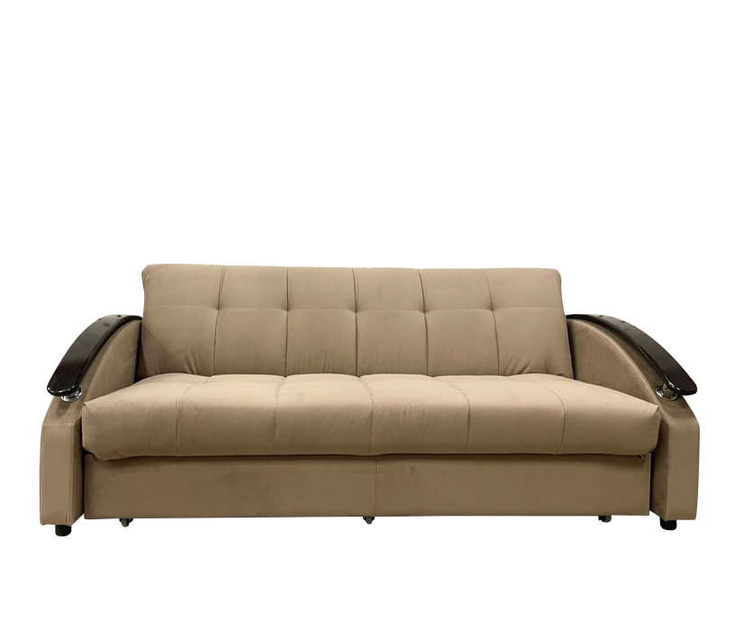 Диваны кровати со спальным местом, Диван Аккордеон НПБ 1480 Velutto, с накладками МДФ