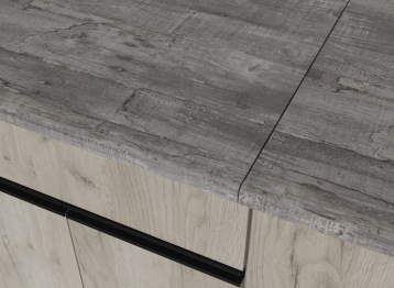 Кухонный гарнитур Паола стандарт 1,6 м Дуб грей/Дуб Браун ЛДСП