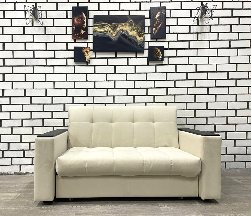 Диваны кровати со спальным местом, Диван Аккордеон НПБ 1630 Teddy, с накладками МДФ граунд