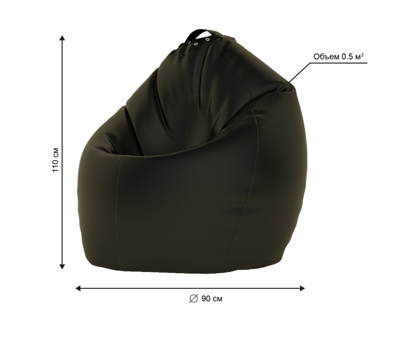 Кресла-мешки, Кресло-мешок СТАНДАРТ нейлон