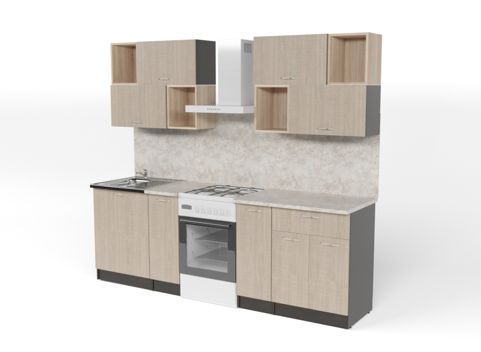 Кухонные гарнитуры, Кухонный гарнитур Надежда макси 5 1,8 м ЛДСП