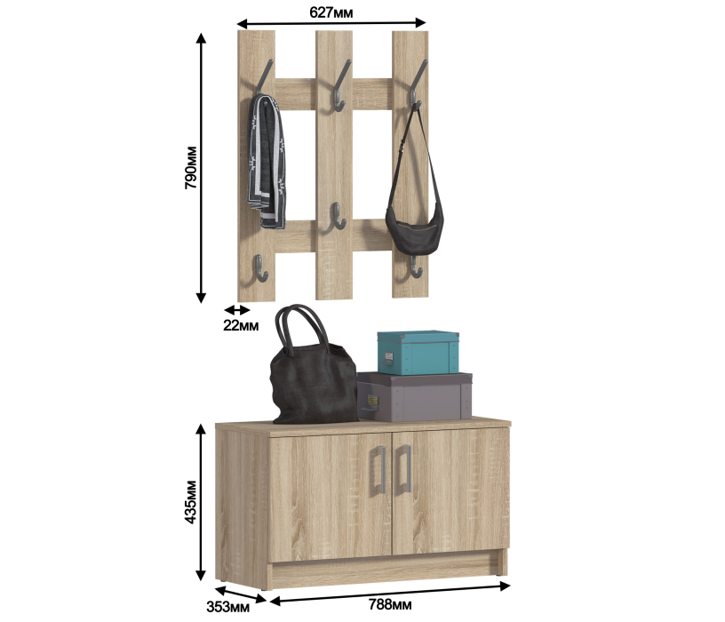 Прихожие, Прихожая Терра (Лофт) СБ-2555