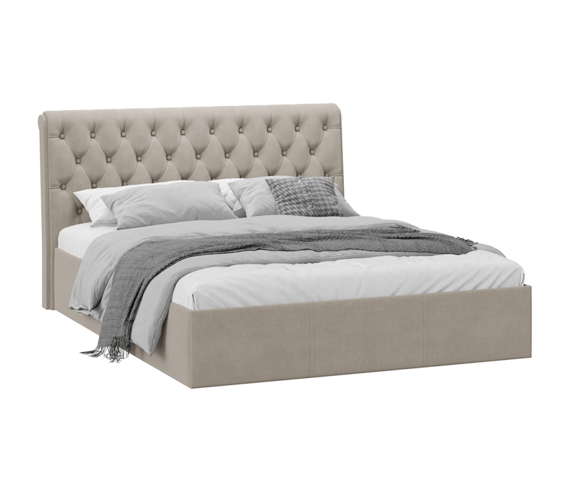 Мягкая кровать, Кровать Скарлет 160*200 (велюр)