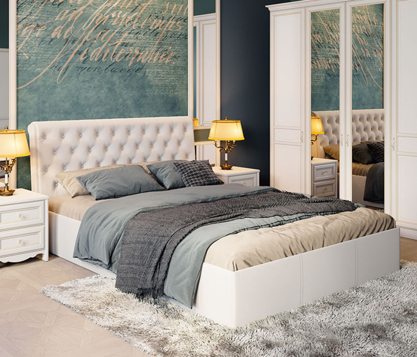 Мягкая кровать, Кровать Скарлет 160*200 с ПМ (велюр)