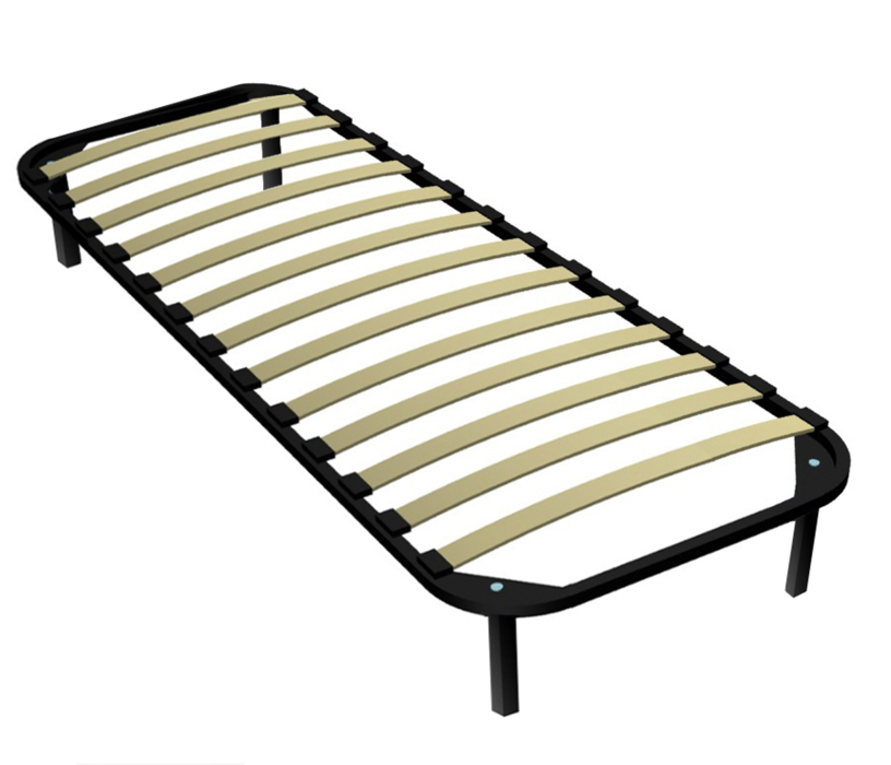 , Кровать Терра СБ-2527 венге с основанием и матрасом Эластик 14 90х200