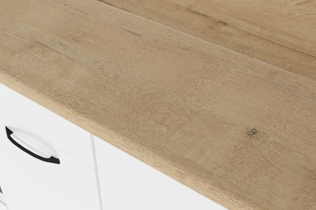 Кухонные гарнитуры, Кухонный гарнитур Жасмин базис 2,4 м Белый глянец ЛДСП