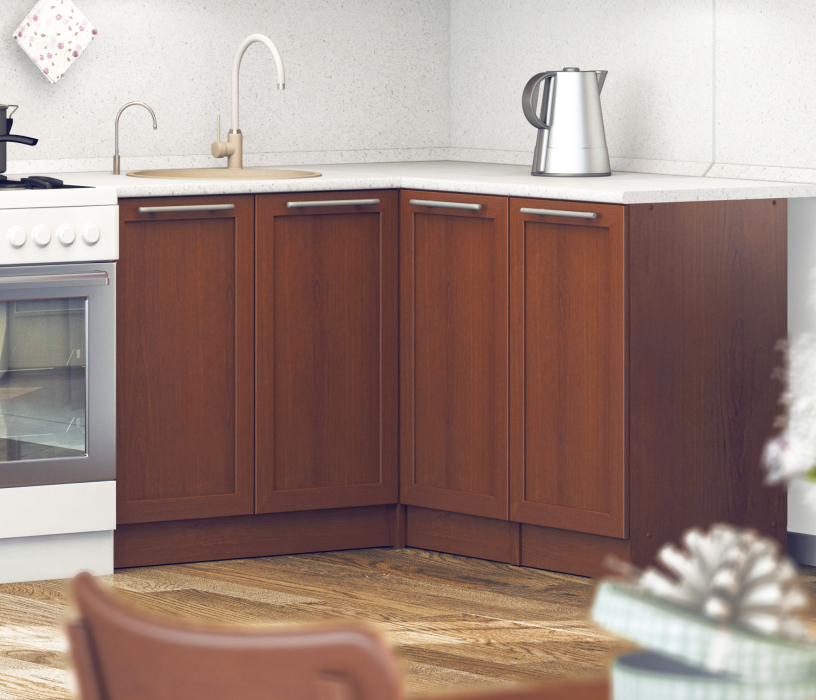 Кухонные гарнитуры, Кухня Квадро Ангелина угловая 300*140 см.