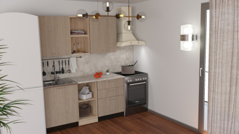 Кухонный гарнитур Надежда стандарт 5 1,6 м ЛДСП