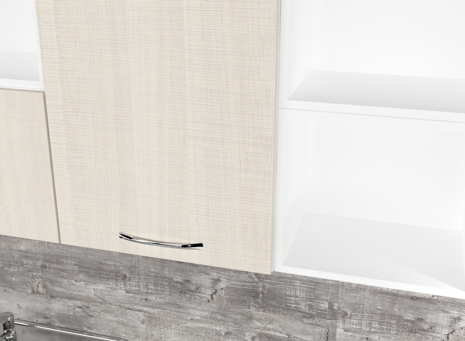 Кухонные гарнитуры, Кухонный гарнитур Лариса нормал 3 1,5 м Латте ЛДСП