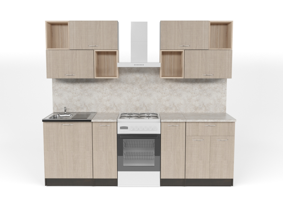 Кухонные гарнитуры, Кухонный гарнитур Надежда макси 5 1,8 м ЛДСП