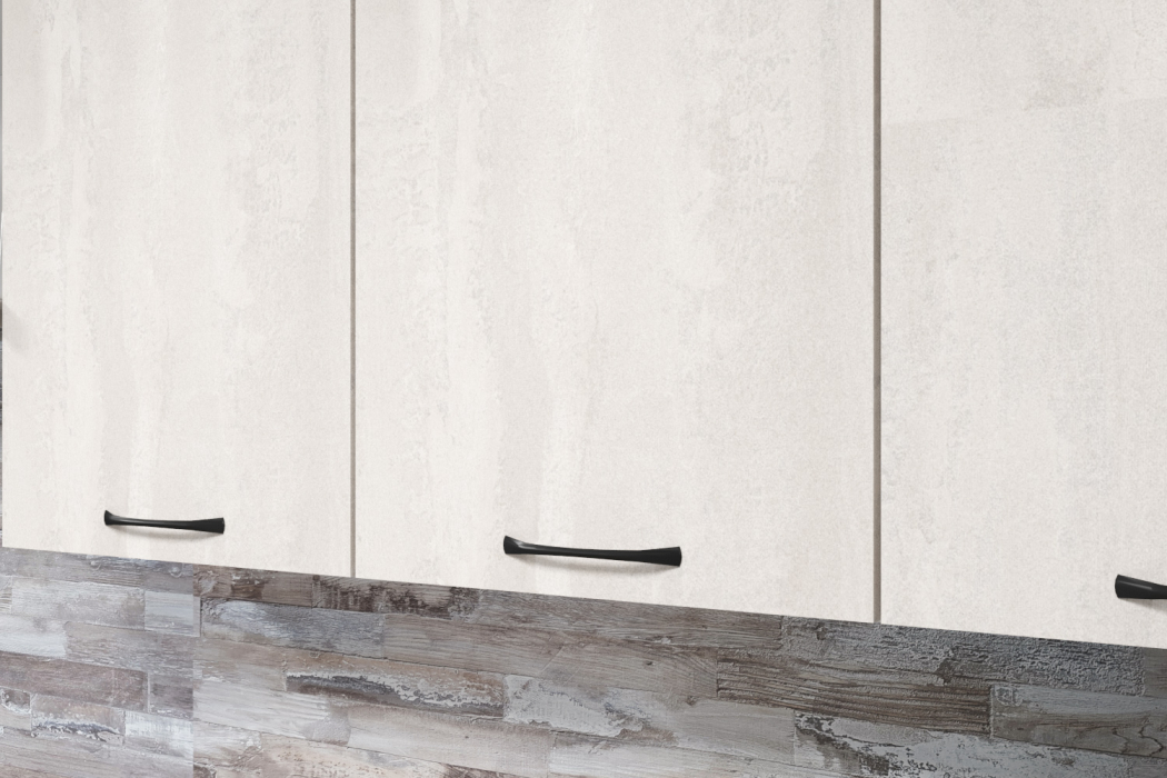 Кухонные гарнитуры, Кухонный гарнитур Нефрит 2,5 м Бетон темный/Бетон светлый ЛДСП