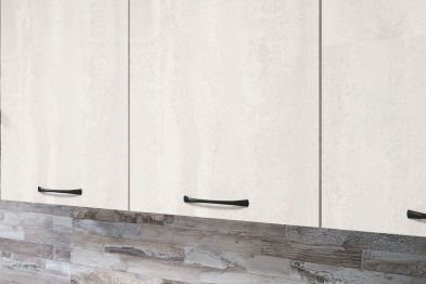 Кухонный гарнитур Нефрит 2,5 м Бетон темный/Бетон светлый ЛДСП