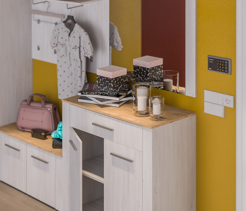 Прихожие, Амели комплект для прихожей L-2640