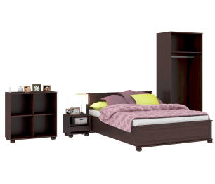 Верди спальня (шкаф 2х дв + кровать + комод + зеркало+тумбы 2шт)