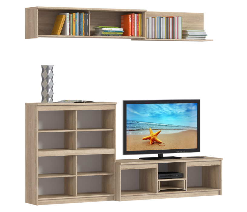 Стенки для гостиной, Веста набор (СБ-2250 + СБ-2252 + СБ-2253 + СБ-2255)