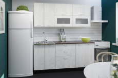 Кухонные гарнитуры, Кухонный гарнитур Лоретта макси 1,8 м Дуб грей ЛДСП