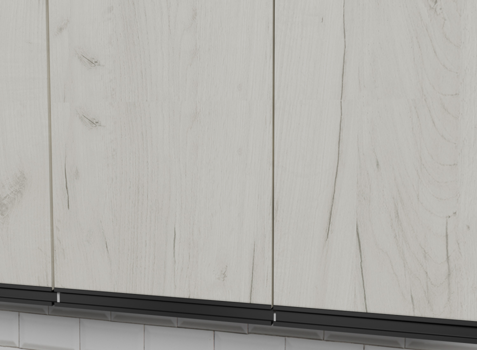 Кухонные гарнитуры, Кухонный гарнитур Паола мега 2,5 м Дуб грей/Дуб Браун ЛДСП