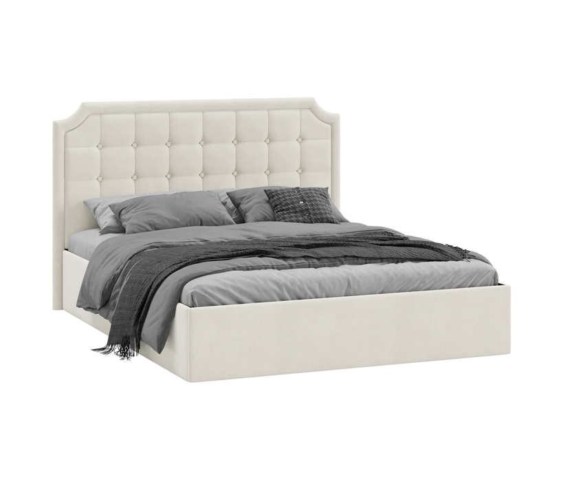 Мягкая кровать, Кровать Анабель 160*200 тип 1  (замша)