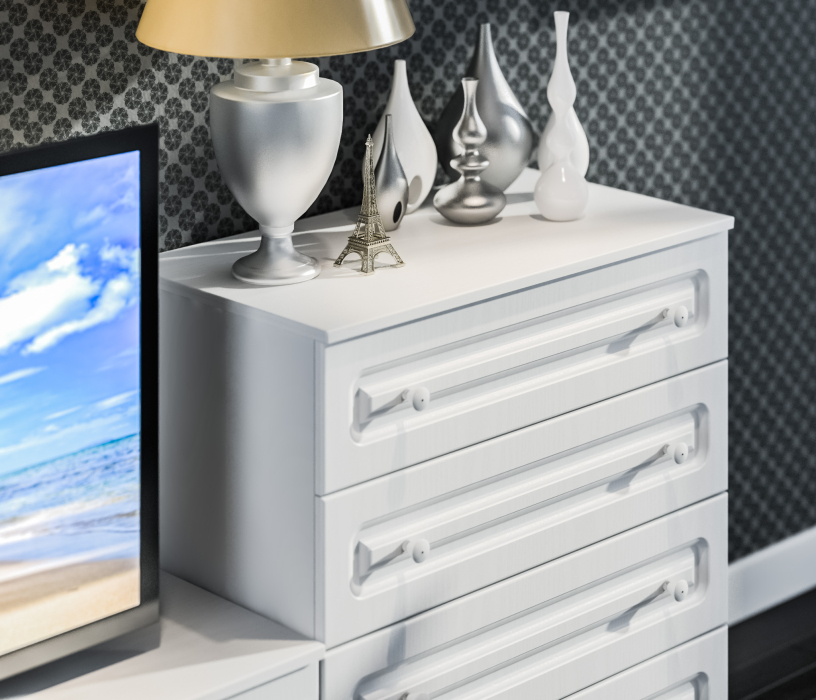 Стенки для гостиной, Амалия Комплект (тумбы,комод,полки Дионис)