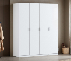 Для одежды, Шкаф четырехдверный Макс 2000 мм, вариант №3 (ЛДСП/МДФ)