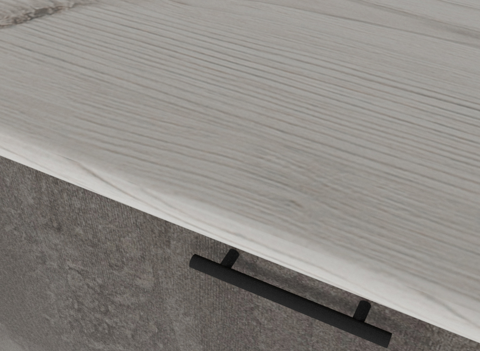 Кухонные гарнитуры, Кухонный гарнитур Сиена макси 1,8 м Дуб грей/Бетон темный ЛДСП