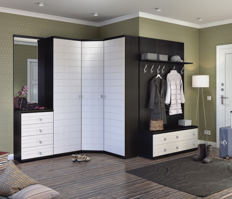 Прихожие, Набор для прихожей с угловым шкафом Гретта