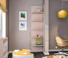 Стеллажи, Стеллаж торцевой Дакота СБ-2099 Сосна