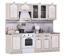 Кухонные гарнитуры, Регина Песочный/Дуб Ривер 2400