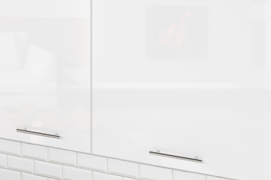 Кухонный гарнитур Терция прайм 1,1 х 2,0 м Белый глянец/Бетон Светлый ЛДСП