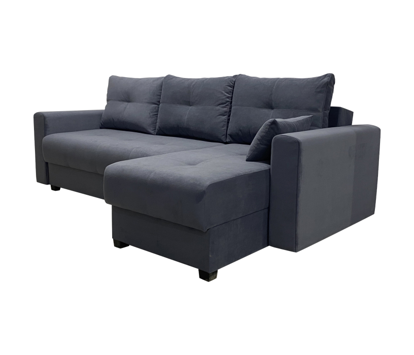 Диваны угловые в гостиную, Диван Комфорт-3 НПБ, велюр