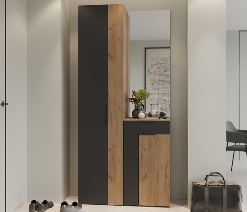 Шкафы распашные, Шкаф комбинированный Асти