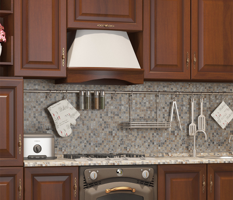 Лидеры продаж модульных кухонь, Кухонный гарнитур Регина (Вишня)