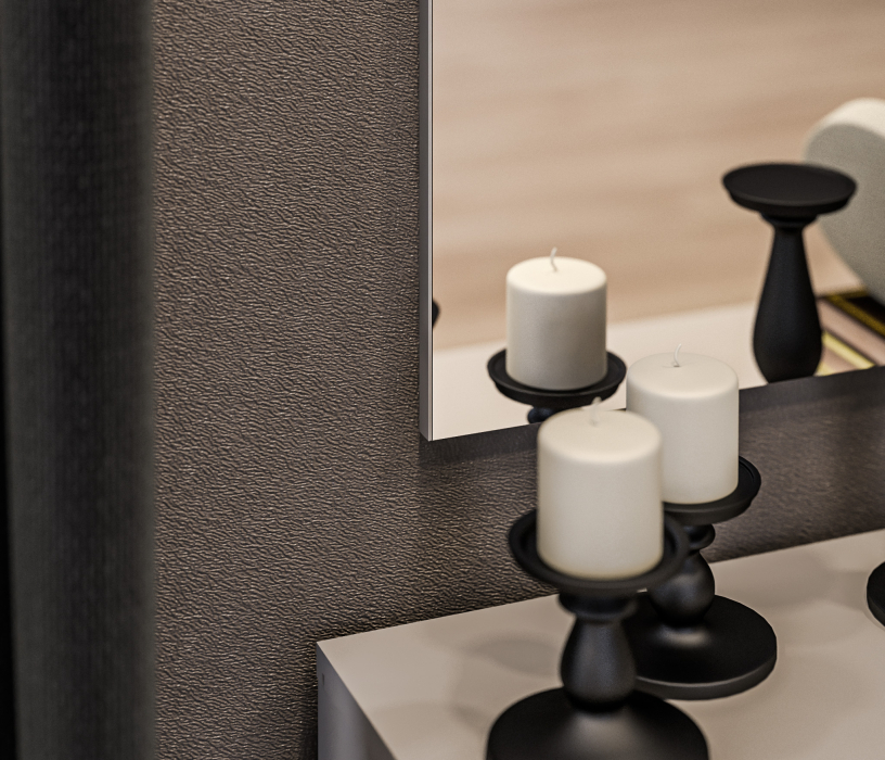 Зеркала в спальню, Зеркало Милан СБ-3299 Серый