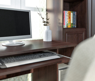 Верди Махагон набор с кроватью 1,6 с подъемным механизмом