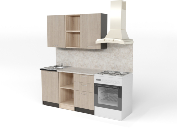 Кухонный гарнитур Надежда медиум 4 1,4 м ЛДСП