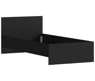 Кровать Терра СБ-2527 венге с основанием и матрасом Эластик 14 90х200