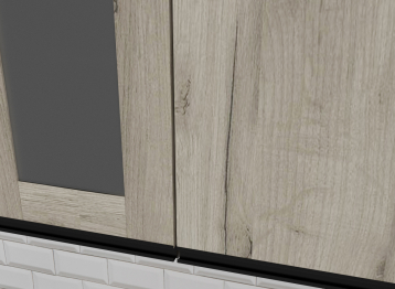 Кухонный гарнитур Равенна медиум 1,4 м Дуб браун ЛДСП