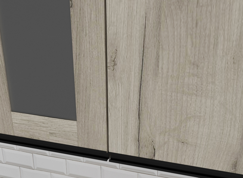 Кухонные гарнитуры, Кухонный гарнитур Равенна медиум 1,4 м Дуб браун ЛДСП