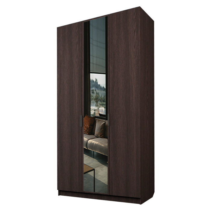 Для одежды, Шкаф распашной 3-х дверный с зеркалом ЭШ3-12-РП Зс