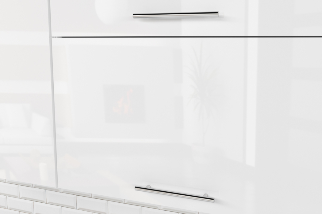 Кухонные гарнитуры, Кухонный гарнитур Терция лайт 1,2 м Белый глянец/Бетон светлый ЛДСП