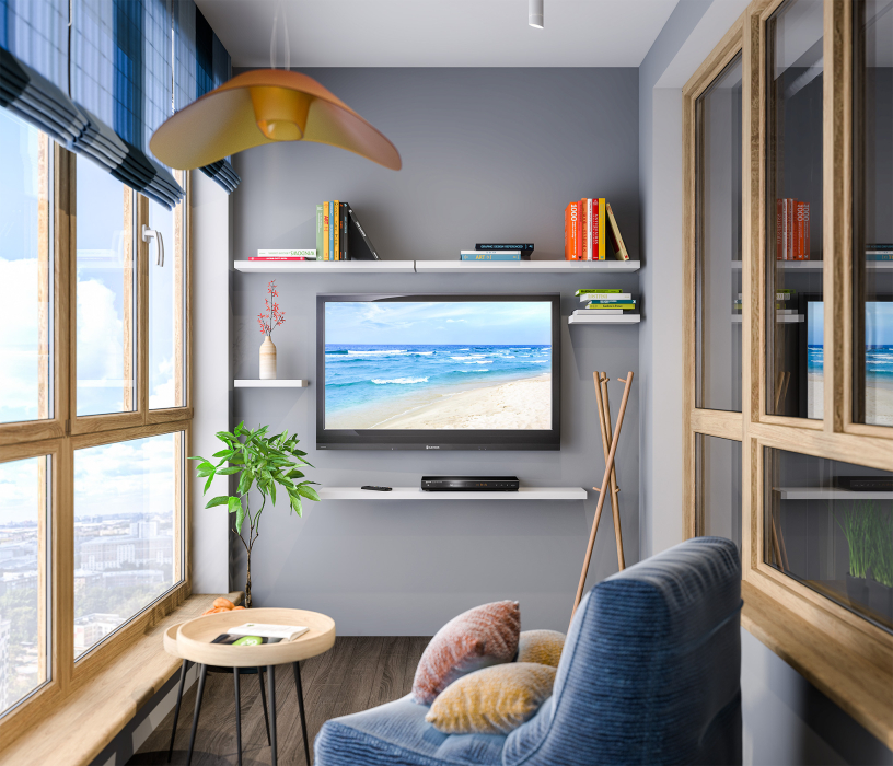 Настенные полки, Полка Дионис СБ-2364/1 Белый