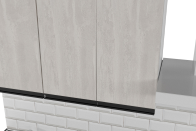 Кухонный гарнитур Сюита стандарт 1,6 м Бетон светлый ЛДСП